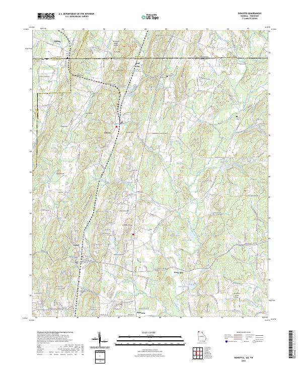 US Topo 7.5-minute map for Cohutta GATN