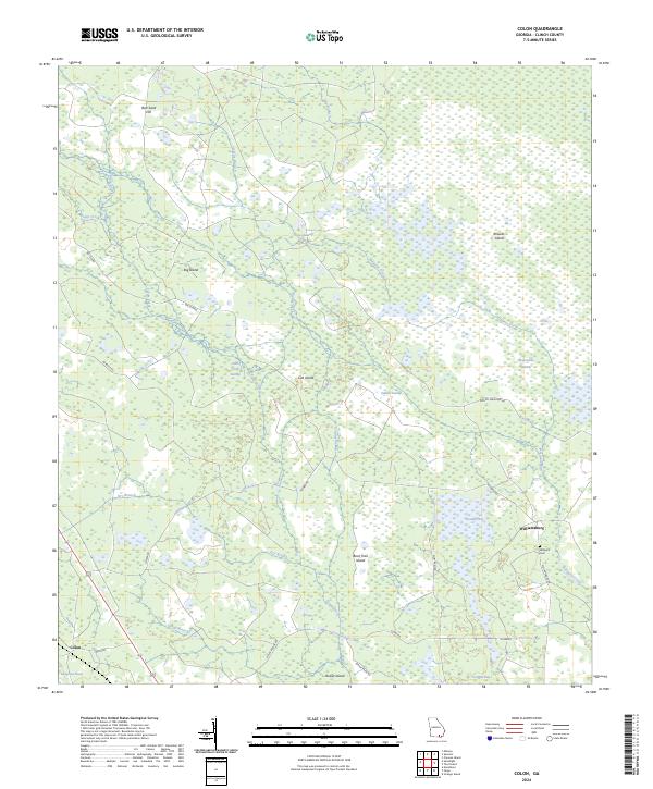 US Topo 7.5-minute map for Colon GA