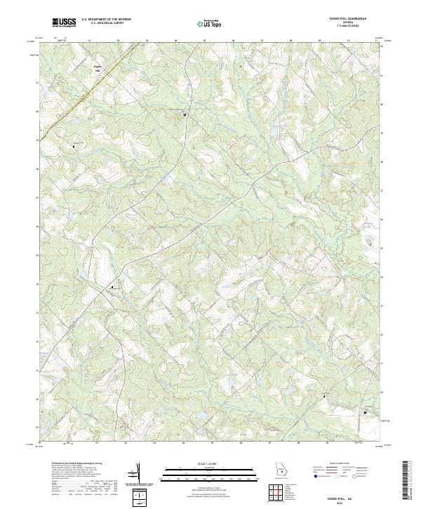 US Topo 7.5-minute map for Cooks Still GA