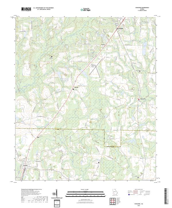 US Topo 7.5-minute map for Coolidge GA