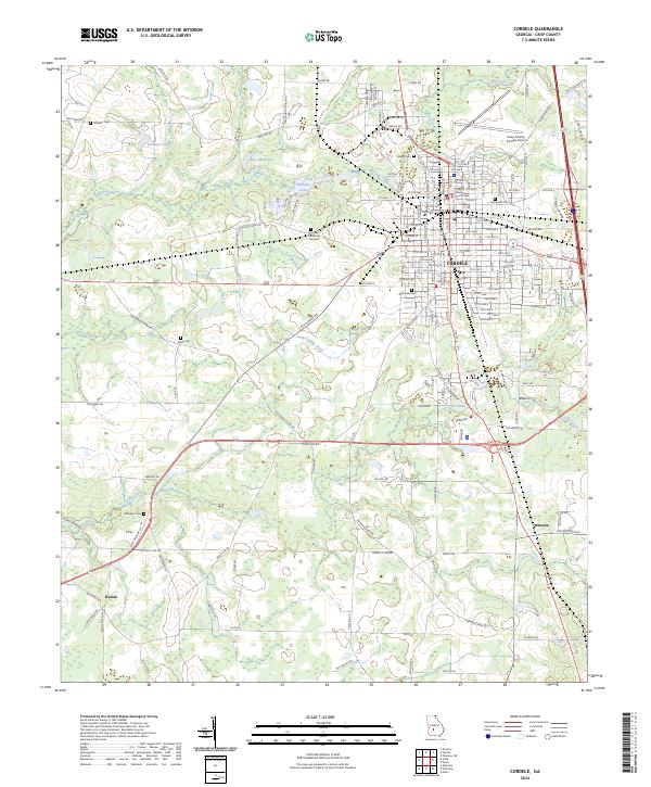 US Topo 7.5-minute map for Cordele GA