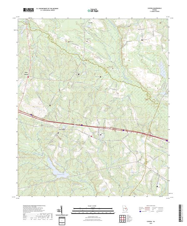 US Topo 7.5-minute map for Covena GA