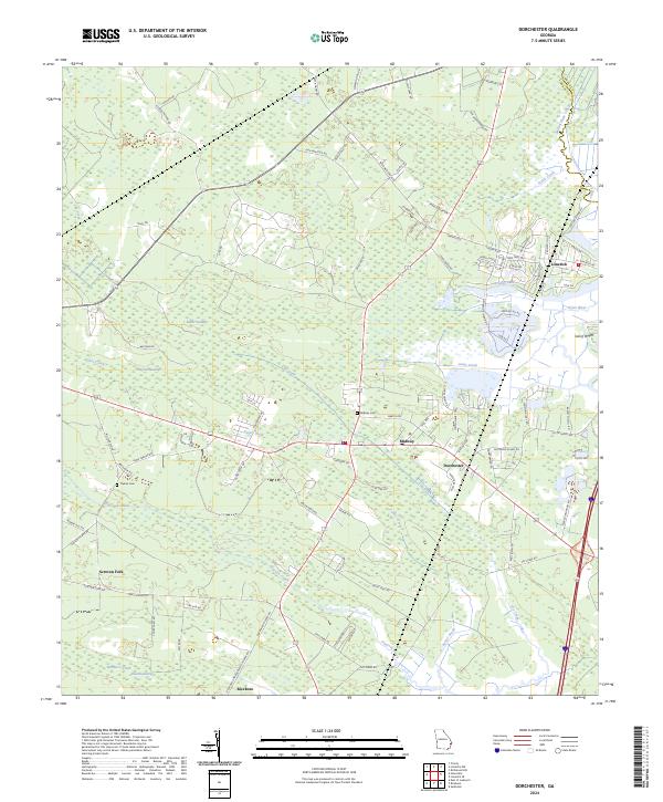 US Topo 7.5-minute map for Dorchester GA