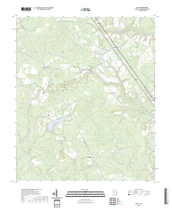 US Topo 7.5-minute map for Egypt GA