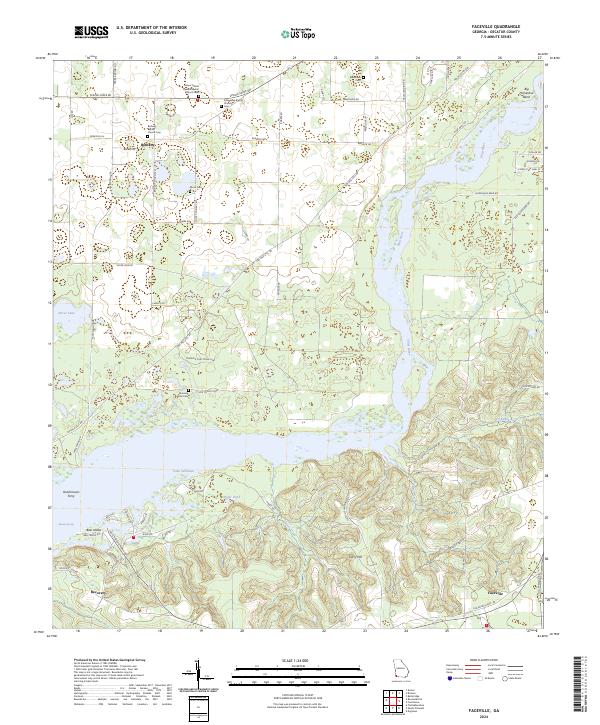 US Topo 7.5-minute map for Faceville GA