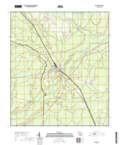 USGS US Topo 7.5-minute map for Fargo GA 2020