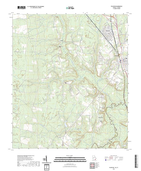 US Topo 7.5-minute map for Folkston GAFL