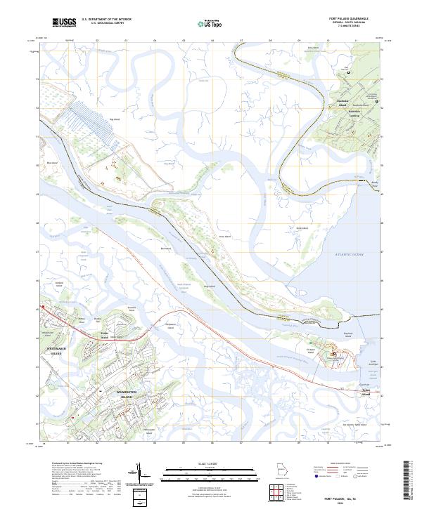 US Topo 7.5-minute map for Fort Pulaski GASC