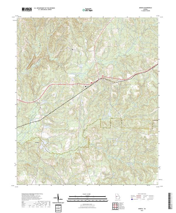 US Topo 7.5-minute map for Geneva GA