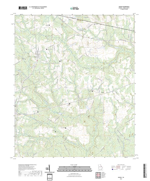 US Topo 7.5-minute map for Gough GA