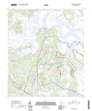 US Topo 7.5-minute map for Harrietts Bluff GA