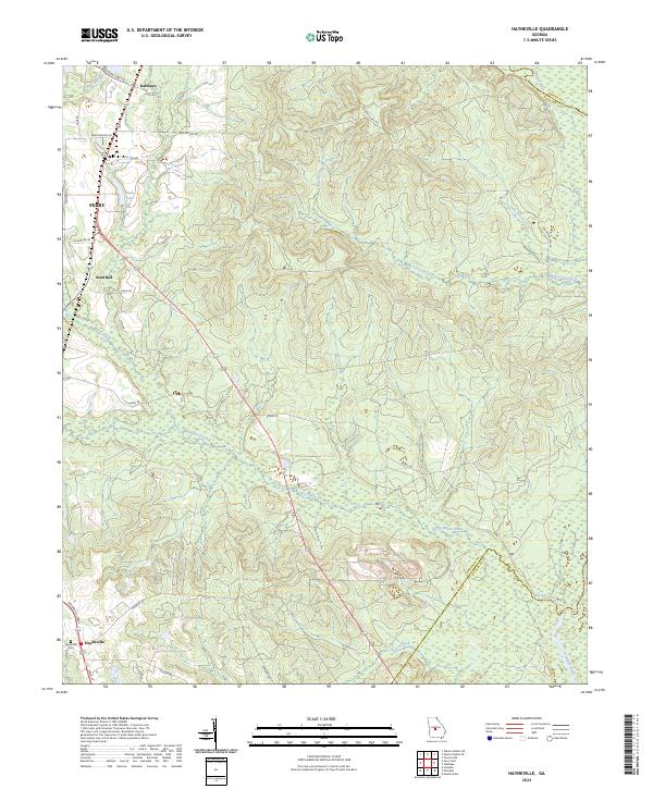 US Topo 7.5-minute map for Hayneville GA