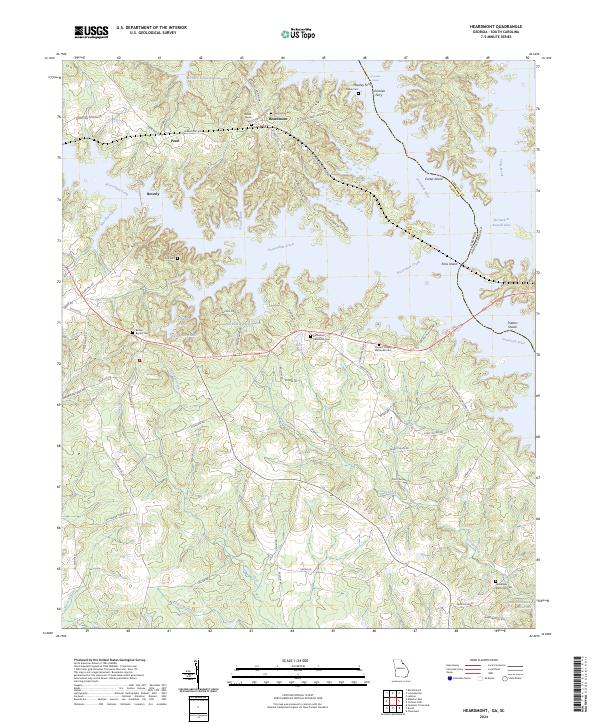 US Topo 7.5-minute map for Heardmont GASC