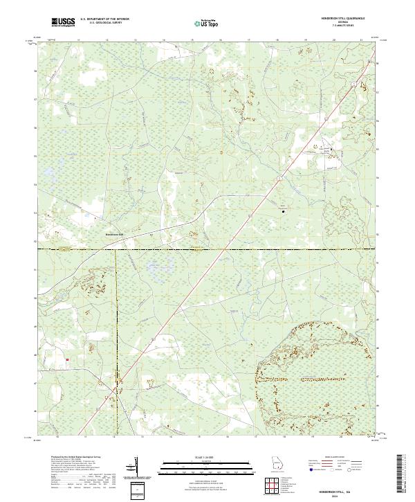 US Topo 7.5-minute map for Henderson Still GA