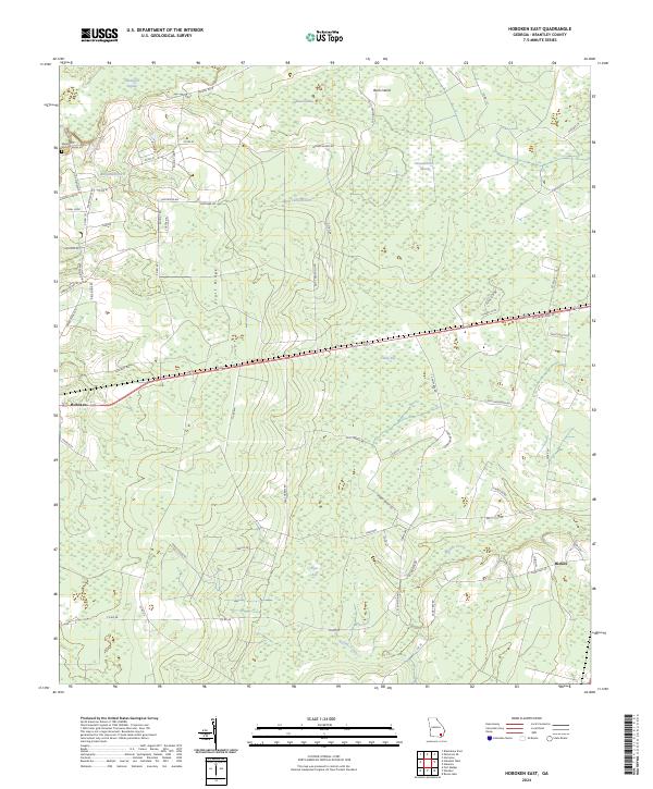 US Topo 7.5-minute map for Hoboken East GA