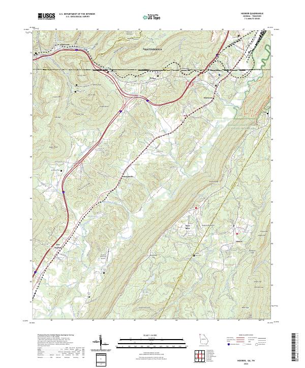 US Topo 7.5-minute map for Hooker GATN