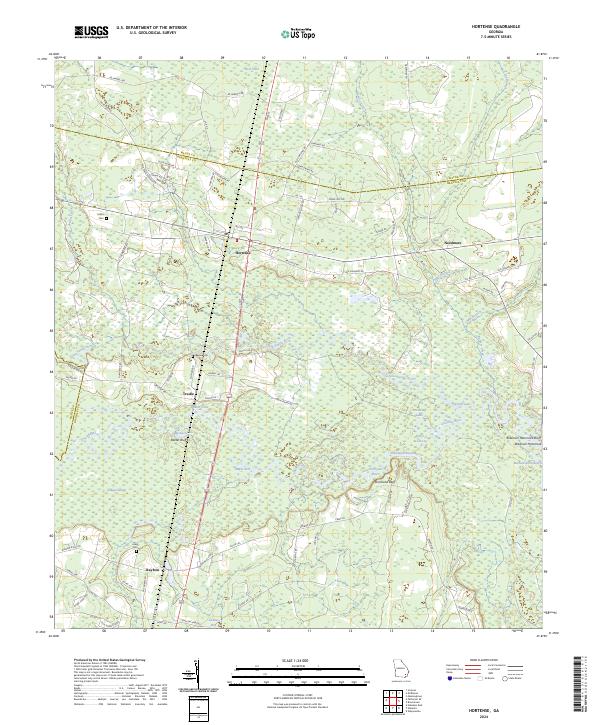 US Topo 7.5-minute map for Hortense GA