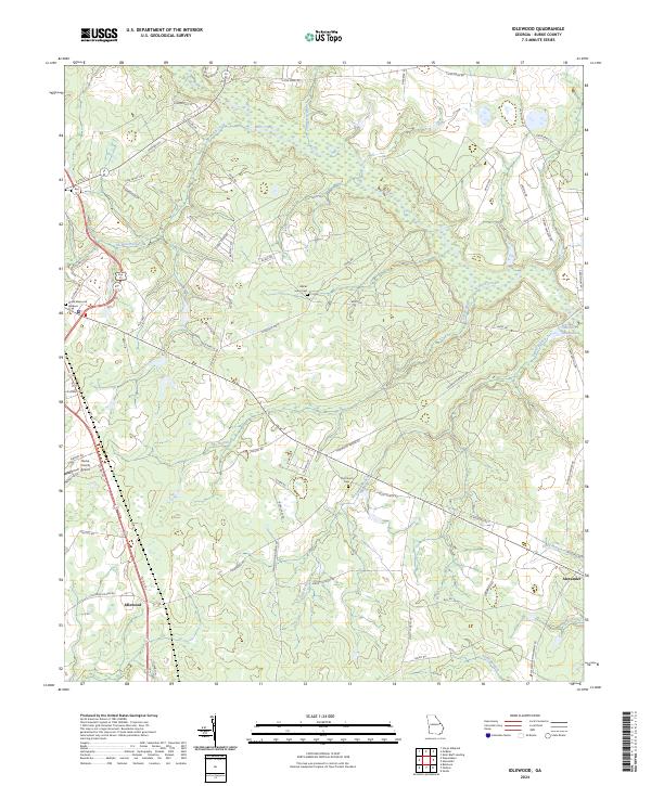 US Topo 7.5-minute map for Idlewood GA