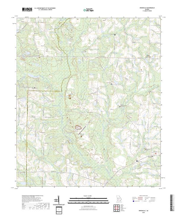 US Topo 7.5-minute map for Irwinville GA