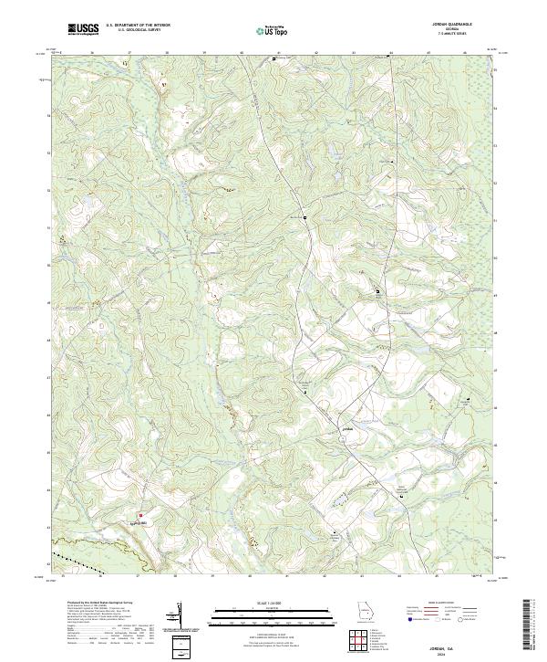 US Topo 7.5-minute map for Jordan GA