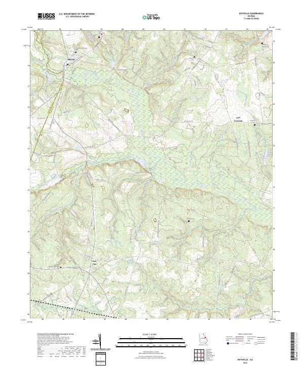 US Topo 7.5-minute map for Keysville GA