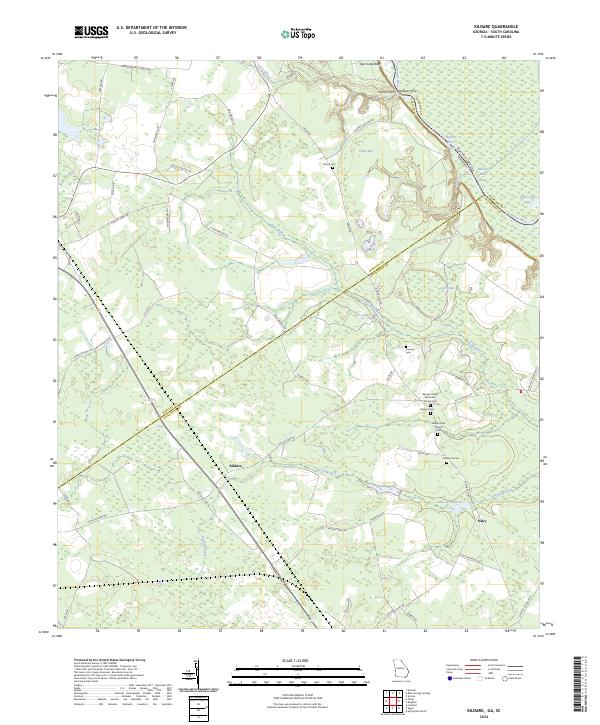 US Topo 7.5-minute map for Kildare GASC