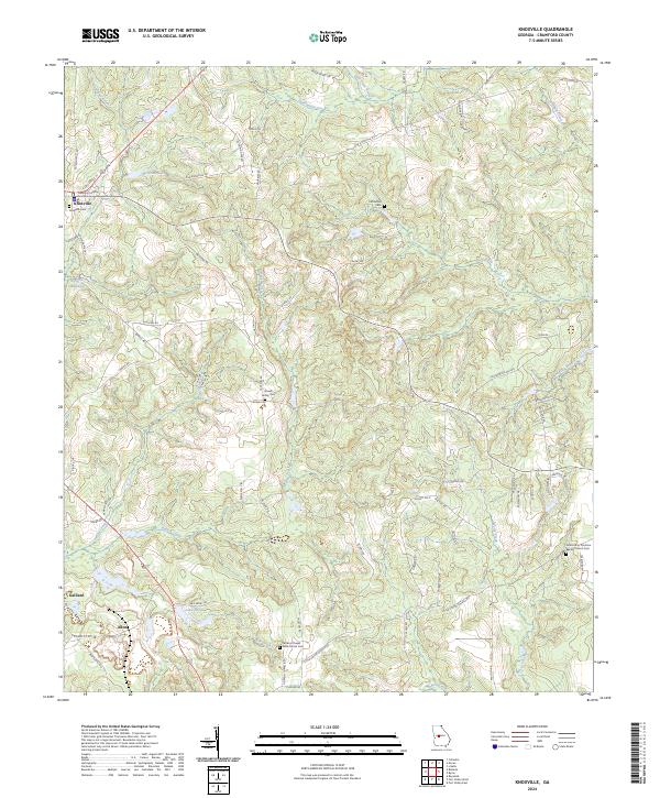 US Topo 7.5-minute map for Knoxville GA