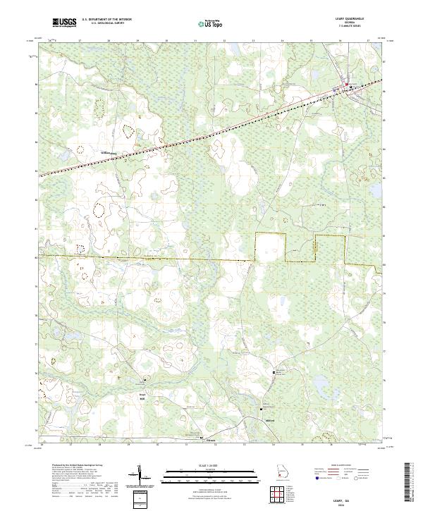 US Topo 7.5-minute map for Leary GA