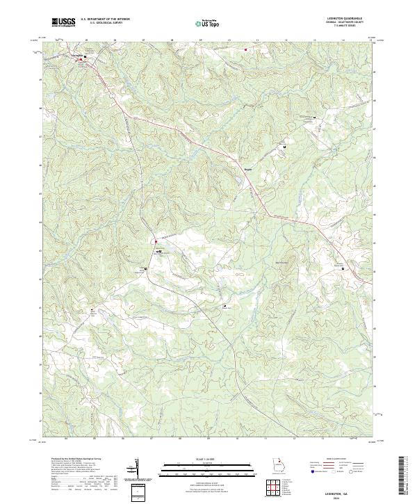 US Topo 7.5-minute map for Lexington GA