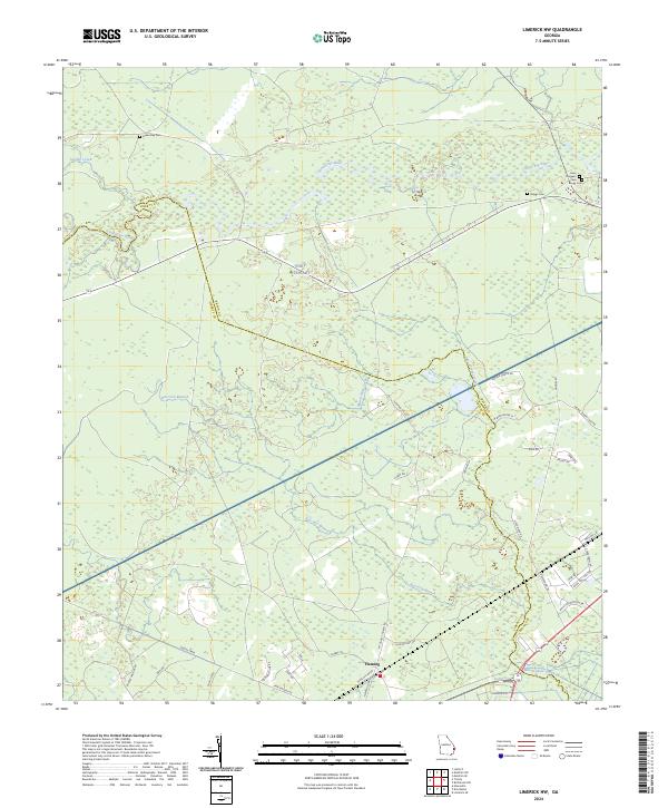 US Topo 7.5-minute map for Limerick NW GA