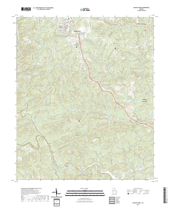 US Topo 7.5-minute map for Lincoln Park GA