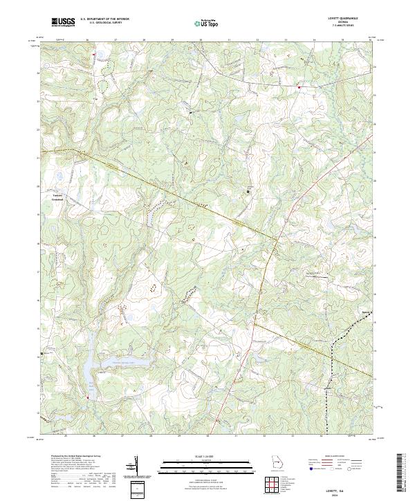 US Topo 7.5-minute map for Lovett GA