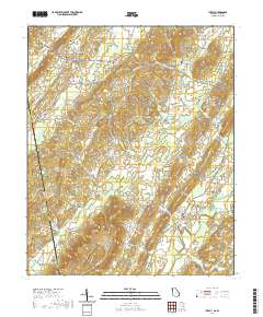 USGS US Topo 7.5-minute map for Lyerly GAAL 2020