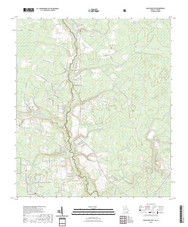 US Topo 7.5-minute map for Macclenny NW GAFL