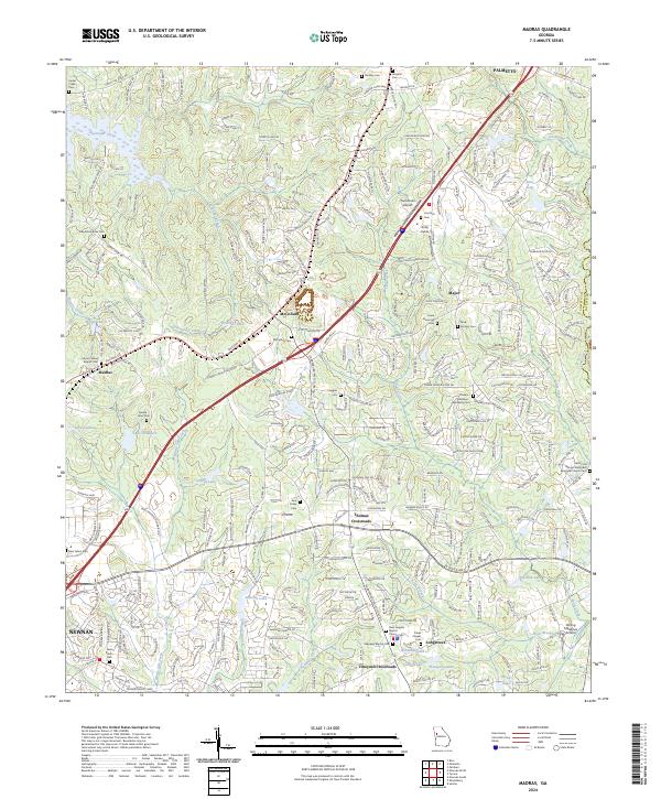 US Topo 7.5-minute map for Madras GA