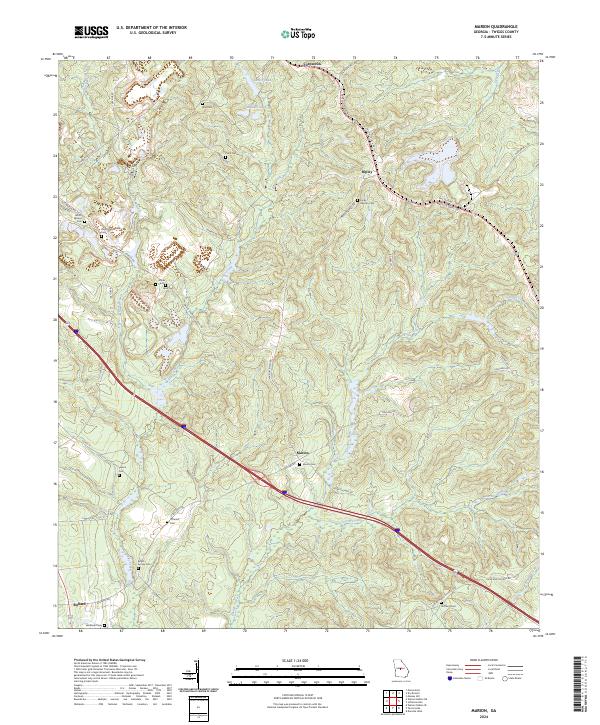 US Topo 7.5-minute map for Marion GA