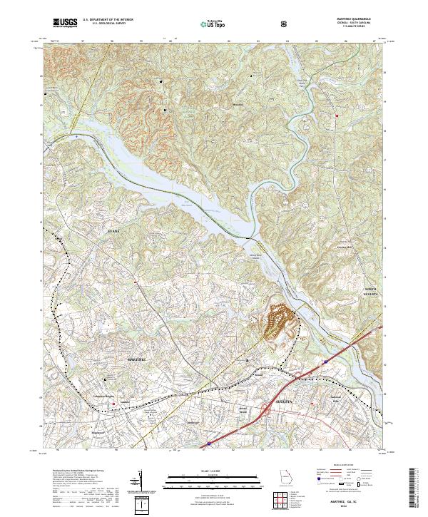 US Topo 7.5-minute map for Martinez GASC