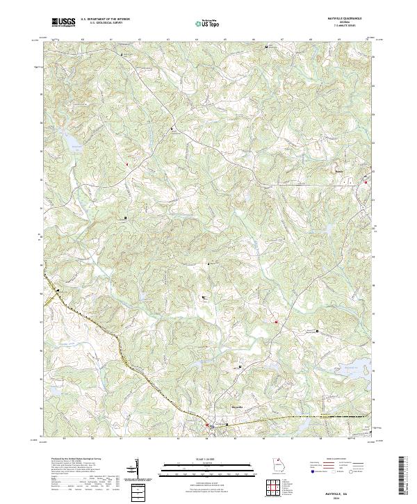 US Topo 7.5-minute map for Maysville GA