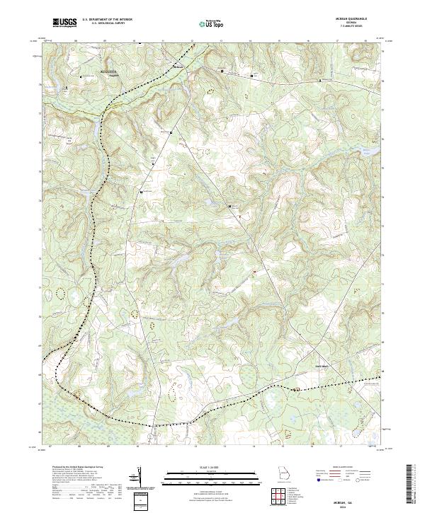 US Topo 7.5-minute map for McBean GA