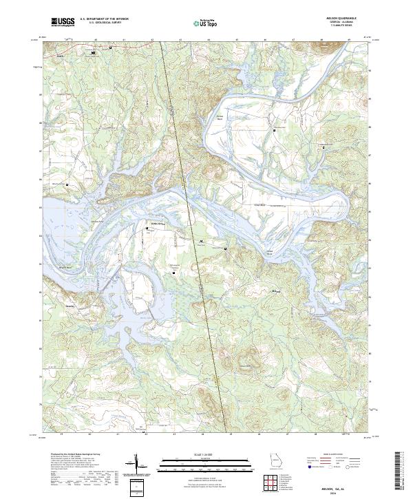 US Topo 7.5-minute map for Melson GAAL