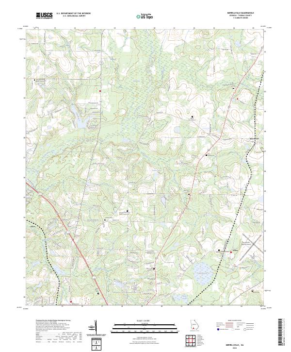 US Topo 7.5-minute map for Merrillville GA