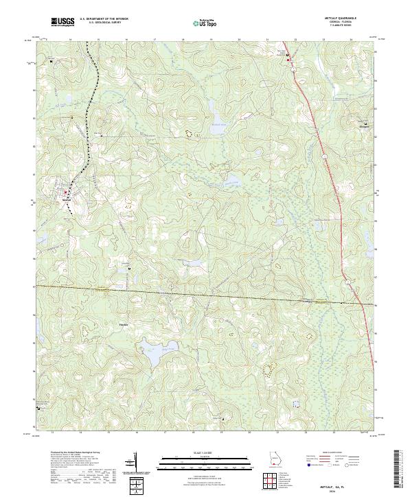 US Topo 7.5-minute map for Metcalf GAFL