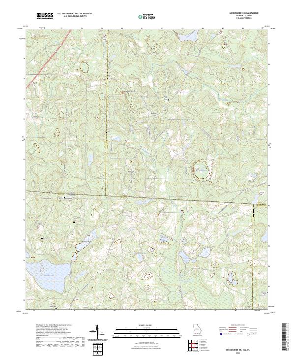 US Topo 7.5-minute map for Miccosukee NE GAFL