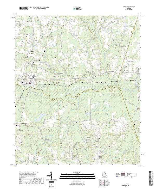 US Topo 7.5-minute map for Midville GA