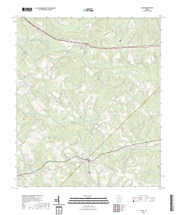 US Topo 7.5-minute map for Milan GA