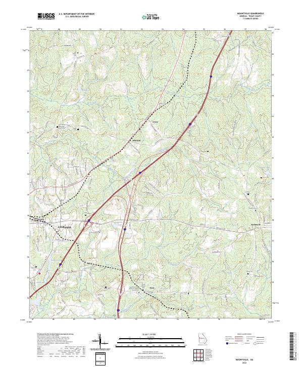 US Topo 7.5-minute map for Mountville GA