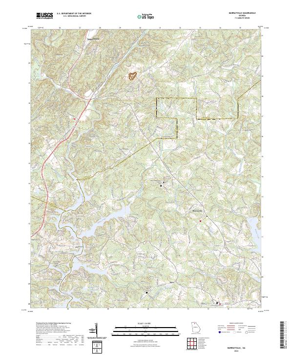 US Topo 7.5-minute map for Murrayville GA