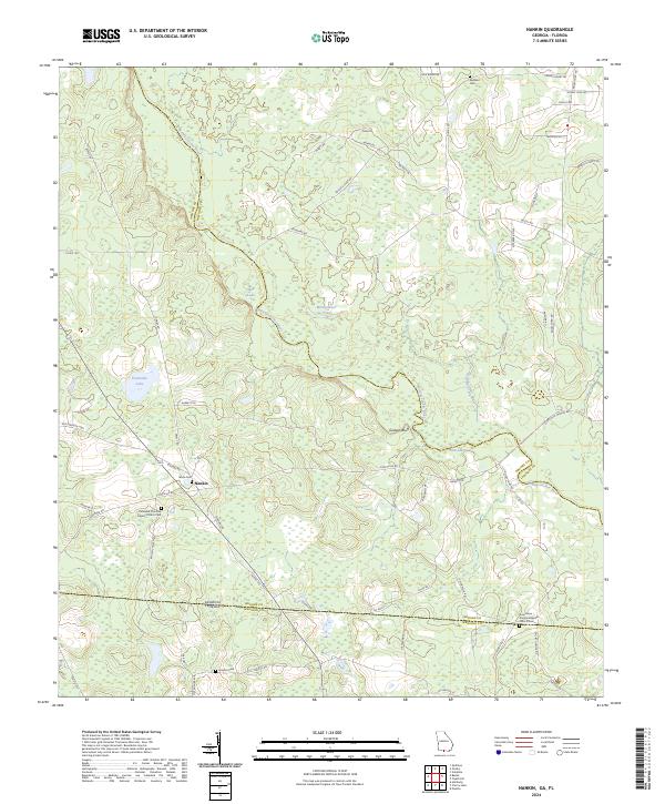 US Topo 7.5-minute map for Nankin GAFL