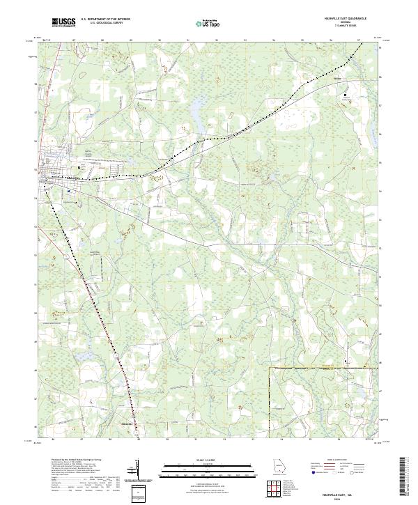 US Topo 7.5-minute map for Nashville East GA