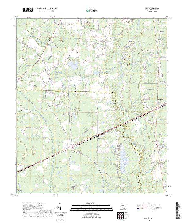 US Topo 7.5-minute map for Naylor GA